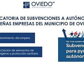 Subvenciones del Ayuntamiento de Oviedo a Autónomos y Pymes