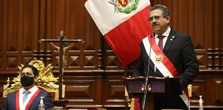 El nuevo presidente del Perú centrará su esfuerzo en la lucha contra la pandemia