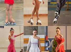 Seis patinadoras asturianas en el Nacional de Artístico