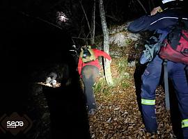 Rescatados tres excursionistas, uno menor, perdidos en Picu Cuyargallos en Sobrescobio