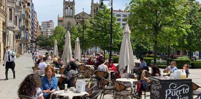 Las terrazas de Gijón podrán incorporar elementos para su uso en invierno y primavera