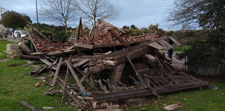 El temporal sigue causando estragos en Avilés