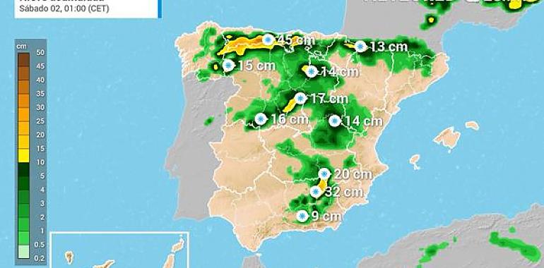 Bella trae hoy lluvia, nieve y bajas temperaturas