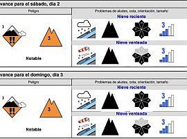 Riesgo notable de aludes en Picos de Europa