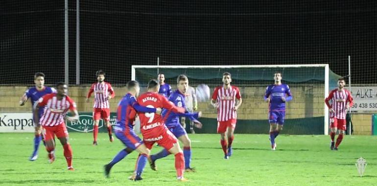 El Sporting gana por 1-0 al Amorebieta y sigue adelante