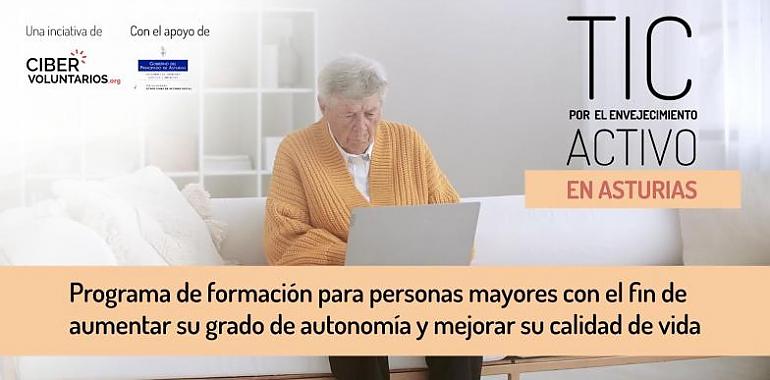 Cibervoluntarios prevé ayudar a que 400 mayores de Asturias adquieran competencias digitales