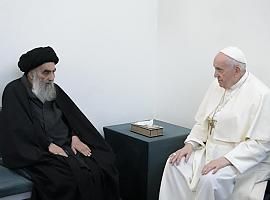 El Papa Francisco se encuentra con el Gran Ayatollah Al-Sistani