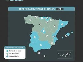 La edad media del parque automovilístico de Asturias se sitúa en 13,3 años