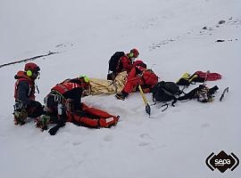 escalador herido grave en el Pico Torres, en Aller