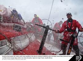 Los cuatro de la Volvo Ocean Race, a 20 nudos rumbo sur