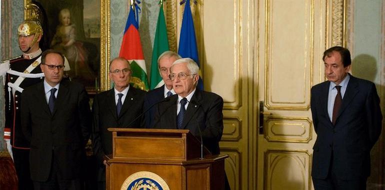 Consultas en el Quirinal, tras la dimisión del gobierno de Berlusconi