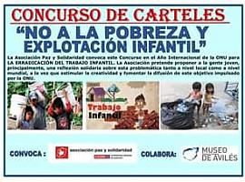  El Museo de la Historia Urbana de Avilés colabora en el concurso de carteles "No a la pobreza y explotación infantil"