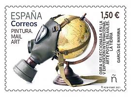 Correos emite un sello dedicado a la V Exposición Internacional de Arte Postal en Avilés