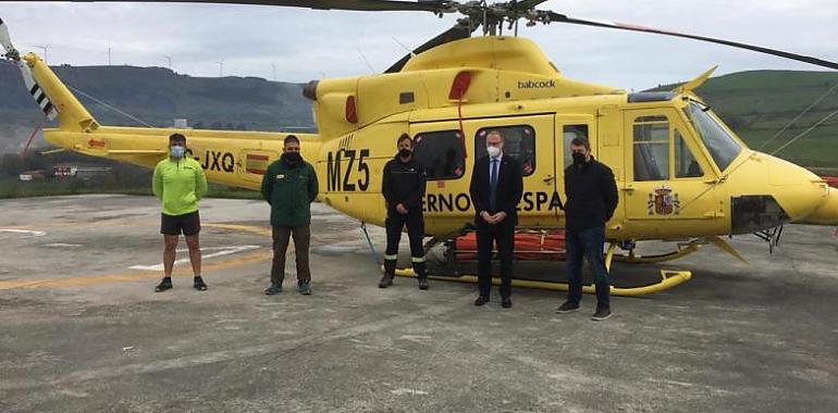 Agradecimiento a los que nos cuidan del fuego, también en invierno