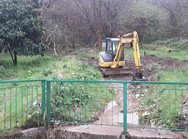 La Confederación Hidrográfica del Cantábrico realiza trabajos Belmonte de Miranda, Carreño y Pravia en Asturias