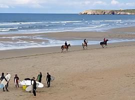 La playa de Salinas se vuelve a llenar de vida