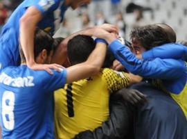 Primer entrenamiento tras colocarse en la zona noble de la tabla