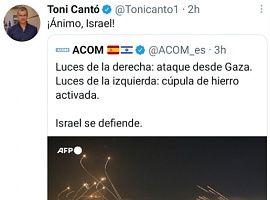 Escándalo en red por el apoyo de Toni Cantó (PP) al asesinato de niños palestinos