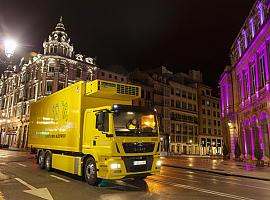 Alimerka apuesta por la sostenibilidad e incorpora a su flota el primer camión eléctrico de su sector en España