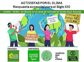 Los Verdes se encuentran con activistas por el clima de Asturias 