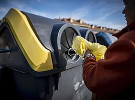 El uso del contenedor amarillo creció un 8,5% y el del azul bajó 0,3% en 2020 