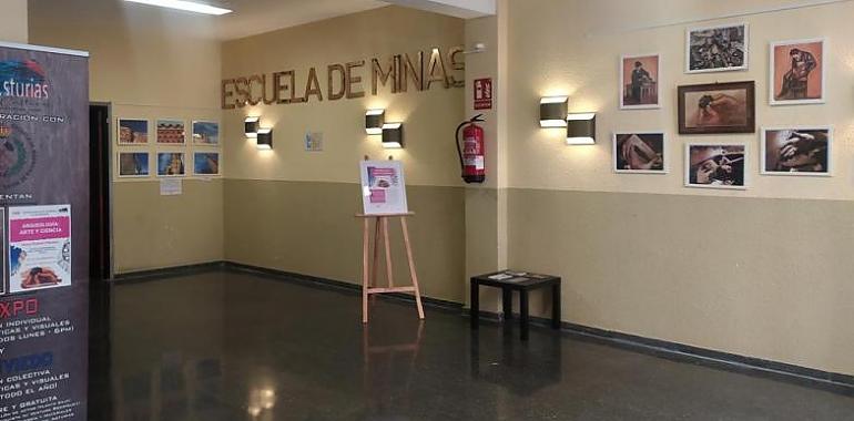 El azabache asturiano protagonista en una exposición de arte en la Escuela de Minas de Oviedo