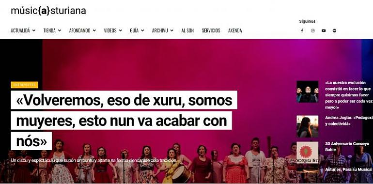 Musicasturiana.com se moderniza y pasa a convertirse en el mayor portal digital dedicado a la música asturiana