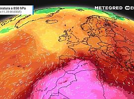 Asturias se librará de los 50 grados que pueden asar a la Península 