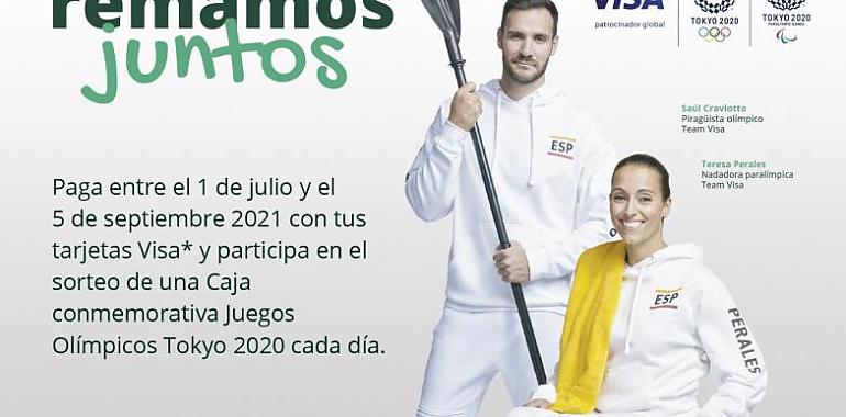 Visa y Caja Rural de Asturias se preparan para Tokyo con Teresa Perales y Saúl Craviotto