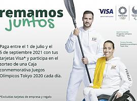 Visa y Caja Rural de Asturias se preparan para Tokyo con Teresa Perales y Saúl Craviotto