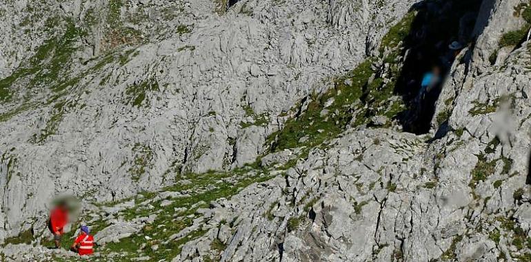 Complicado rescate en la tarde de ayer en Pico Cotalba de Cangas de Onís