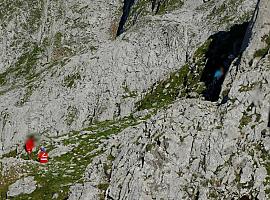 Complicado rescate en la tarde de ayer en Pico Cotalba de Cangas de Onís