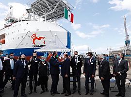 Las 7.000 toneladas del Blue Eagle aproan desde Gijón al Golfo de México