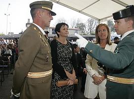 El Teniente Coronel Jefe de Comandancia de la Guardia Civil Alberto Aguilera promete su cargo 