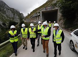 Este mes quedan listas las viseras antialudes de la carretera de Sotres