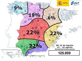 Operación especial de Tráfico por el 15 de agosto, que se prevé complicado