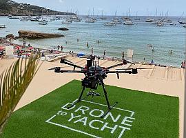 Si por casualidad tiene un yate y estás en Ibiza ya puedes pedir tu delivery a través de drones