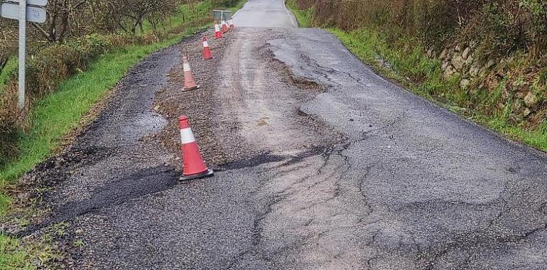 Corte de tráfico por las obras de la AS-331 entre Pola de Siero y el alto del Infanzón