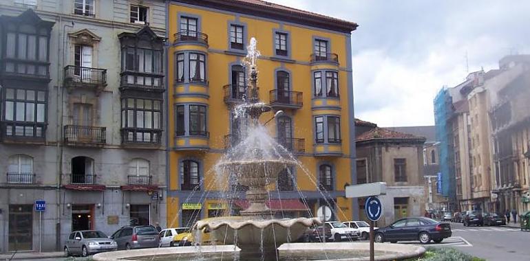 La fuente de la plaza de Pedro Menéndez en Avilés se trasladará a la glorieta de las avenidas de Alemania y Constitución