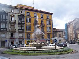 La fuente de la plaza de Pedro Menéndez en Avilés se trasladará a la glorieta de las avenidas de Alemania y Constitución