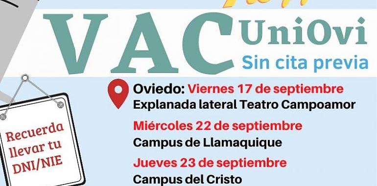 Vacunación contra la covid sin cita previa para alumnado y personal de la Universidad 