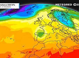 Una DANA acecha a Asturias para lunes y martes próximos