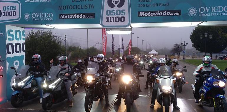 Ya podemos ver a las 700 motos de "Osos 1000" recorriendo las carretas asturianas