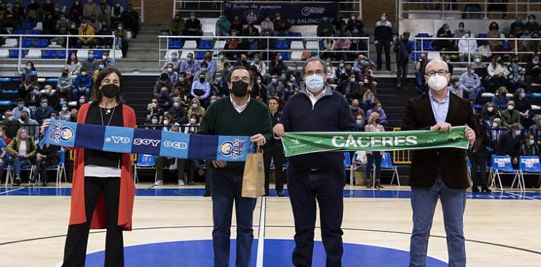 Unicaja Banco Oviedo sufre hasta el final ante Cáceres P. de la Humanidad