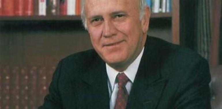 Fallece Frederick W. de Klerk, Premio Príncipe de Asturias con Nelson Mandela 