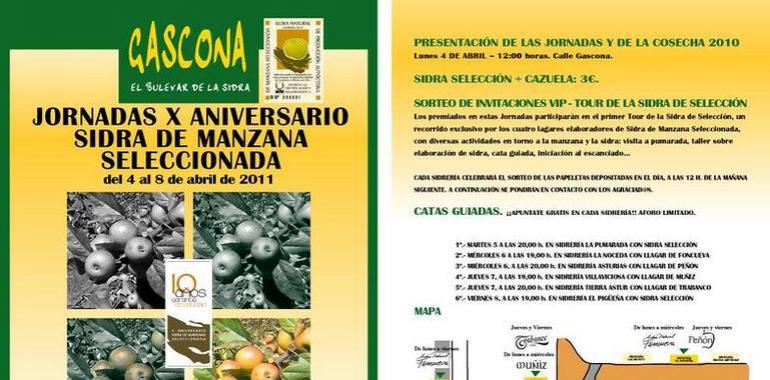 Gascona celebra las Jornadas X Aniversario de la Sidra  de Manzana Seleccionada 