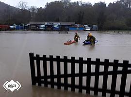 Inundaciones en Asturias por la lluvia torrencial