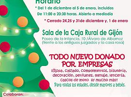 El Mercadillo Navideño de la Asociación de Enfermos de ELA ya está abierto en Gijón