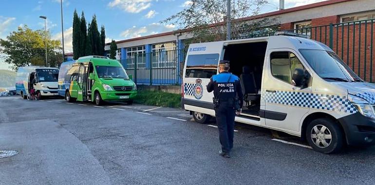 11 infracciones detectadas en Avilés durante la campaña de control del transporte escolar