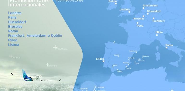 Asturias licita refuerzos a la conectividad aérea con ocho destinos internacionales